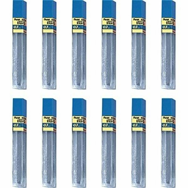 Inkinjection 0.7 mm 2H-Hi-Polymer Black Lead Refills, 12PK IN3758244